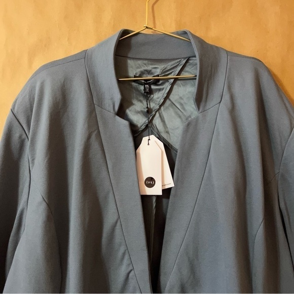 Universal Standard | NWT Smoking Jacket Blazer Stormy Weather Grey Size 3XL - Picture 6 of 16